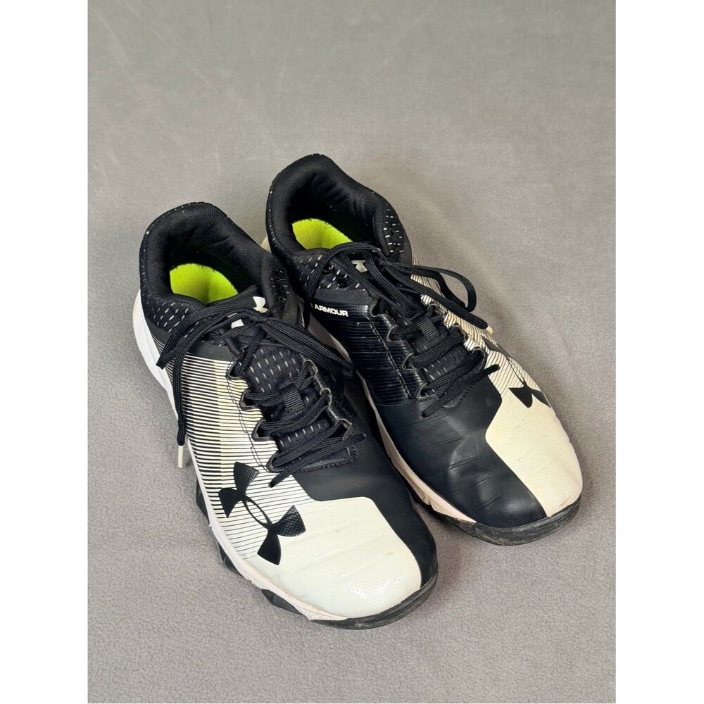 Under Armour Men's Black & White Yard Low Trainer/ Turf Shoes- Men's 12.5